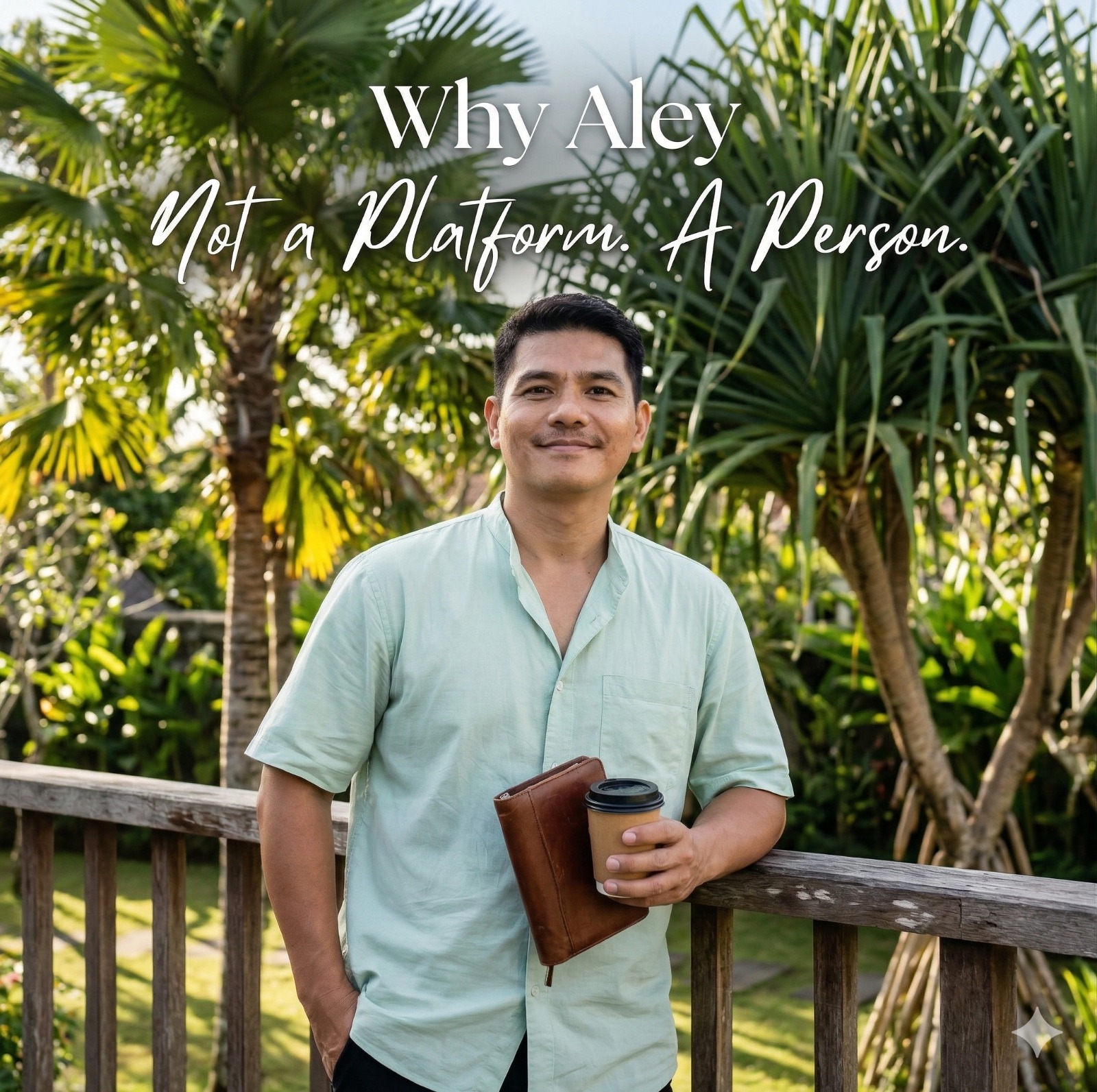 Portrait of Aley, founder of Aley Concierge, in Bali